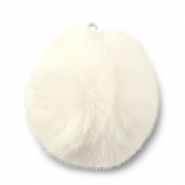 Statement hangers pompom White