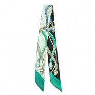 Bandana sjaal met slang Mint green-green-yellow