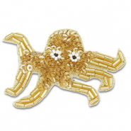 Broches octopus Gold-white