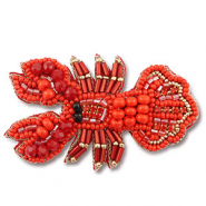 Broches kreeft Red-gold