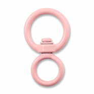 Gekleurde onderdelen sleutelhanger rond Light pink
