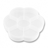 Sieraad display opbergbox 7 vaks bloem Transparent