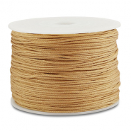 Macram&eacute; draad gevlochten 0,8mm Camel brown