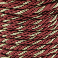 Trendy koord twisted 3mm Warm red-gold
