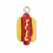 Resin hangers hotdog Dark red-yellow