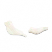 Schelp kralen vogel White (natuurlijke kleur schelp)