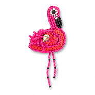 Broches flamingo Multicolour pink-black-white