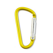 Gekleurde onderdelen sleutelhanger Shiny golden yellow