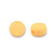 Acryl kralen disc Yellow orange