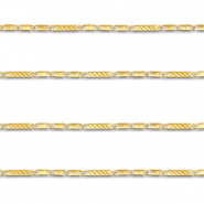 Roestvrij stalen (RVS) Stainless steel onderdelen jasseron plat Gold