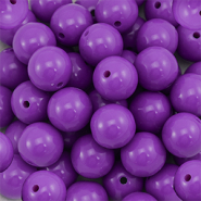 16 mm DQ acryl kralen Purple