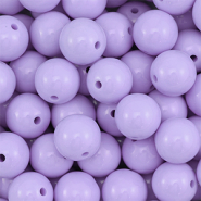 18 mm DQ acryl kralen Pastel lilac