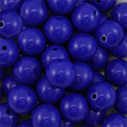 16 mm DQ acryl kralen Dark blue