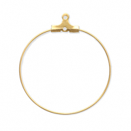 Roestvrij stalen (RVS) Stainless steel onderdelen creool oorring hanger Gold