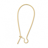 Roestvrij stalen (RVS) stainless steel onderdelen sluitbare oorhangers Gold