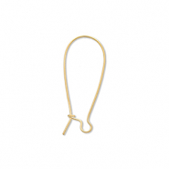 Roestvrij stalen (RVS) stainless steel onderdelen sluitbare oorhangers Gold
