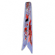 Bandana sjaal met feniks Sky blue-red-off white