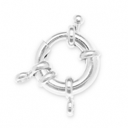 Onderdelen DQ Eco-brass® metaal boeislot Antiek zilver (nikkelvrij)