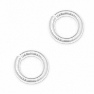 Onderdelen DQ metaal buigring Antiek zilver (nikkelvrij)