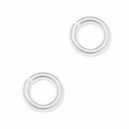 Onderdelen DQ metaal buigring Antiek zilver (nikkelvrij)