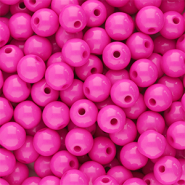 8 mm acryl kralen shiny Magenta pink