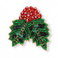 Broches hulst Green-red-black