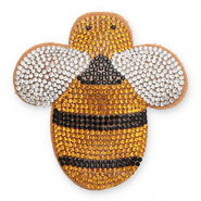 Statement hangers met strass bij Tangerine orange-black-crystal-brown