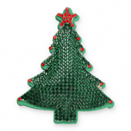Statement hangers met strass kerstboom Dark green-red