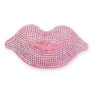 Statement hangers met strass kiss Light pink