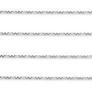 Roestvrij stalen (RVS) Stainless steel onderdelen jasseron rechthoek Silver