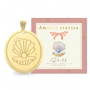 BY31&reg; Roestvrij stalen (RVS) Stainless steel bedels schelp Gold