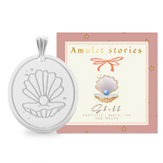 BY31&reg; Roestvrij stalen (RVS) Stainless steel bedels schelp Silver