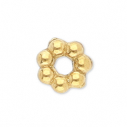 Roestvrij stalen (RVS) Stainless steel kralen spacer Bali ring 3mm Gold