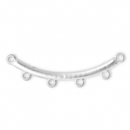 Roestvrij stalen (RVS) Stainless steel onderdelen tussenstuk boog met 4 oogjes Silver