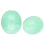 Acryl kralen ovaal Mint green-marble