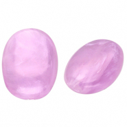 Acryl kralen ovaal Lavender purple-marble