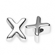 Letterkralen van acryl letter X Silver