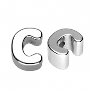 Letterkralen van acryl letter C Silver