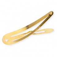 Onderdelen metaal haarclip met oogje Gold