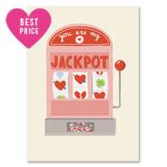 BY31&reg; Sieraden kaartjes "Jackpot" Off white-red-pink