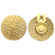 Roestvrij stalen (RVS) Stainless steel button covers rond Gold