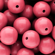 20 mm DQ acryl kralen shiny Pink lemonade 16-1735 TCX