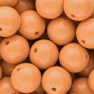 18 mm DQ acryl kralen shiny Chamois 15-1145 TCX