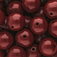 16 mm DQ acryl kralen shiny Salsa 18-1657 TCX