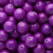 Kralen keramiek 16mm Aubergine purple