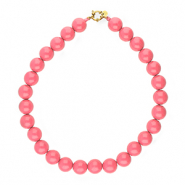 BY31® 16mm acryl kralenkettingen shiny Pink lemonade 16-1735 TCX-gold