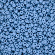 Glaskralen Rocailles 8/0 (3mm) Light blue