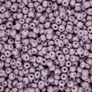 Glaskralen Rocailles 8/0 (3mm) Dusty mauve purple