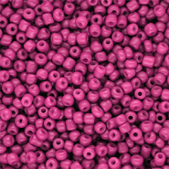 Glaskralen Rocailles 8/0 (3mm) Hot pink