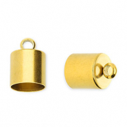 Roestvrij stalen (RVS) Stainless steel onderdelen eindkap Ø6mm met oog Gold